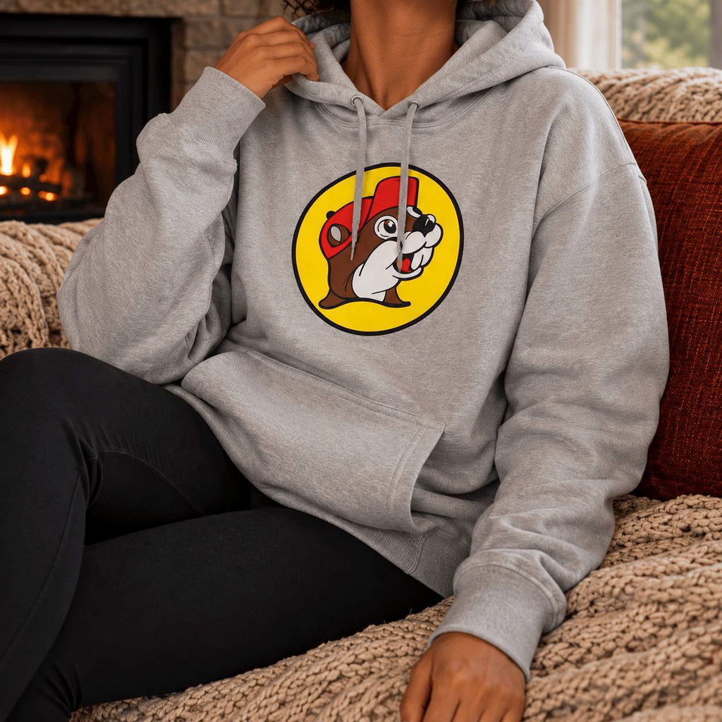 Buc-ee's Classic Grey Logo Hoodie