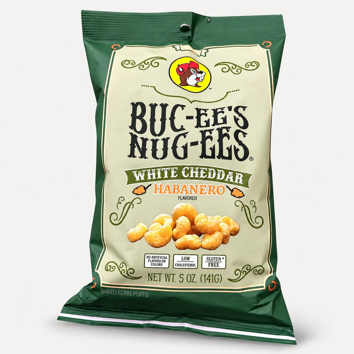 Buc-ee's Nug-ees White Cheddar Habanero bag front view