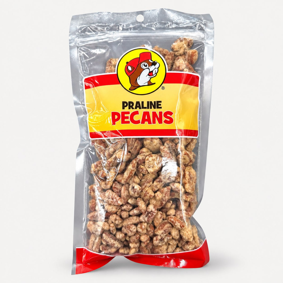 Buc-ee's Praline Pecans bag front view