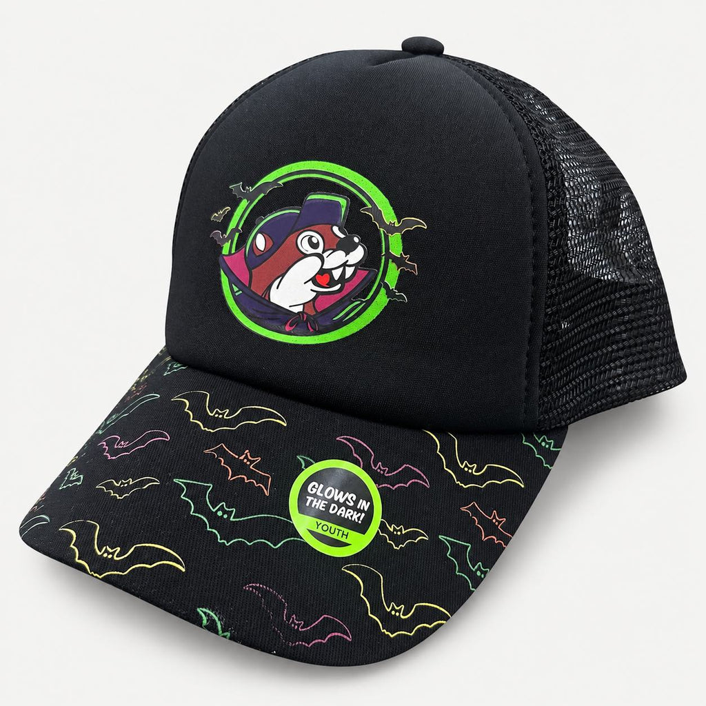 Buc-ee's Halloween 2026 "Quick Bites Spooky Nights" Glow in the Dark Youth Hat